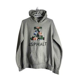 Asphalt Yacht Club Men’s Gray Graphic Sweatshirt Hoodie